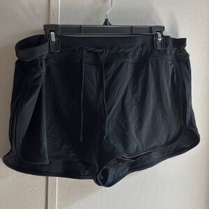 Athleta Black Athletic Swim Shorts Lightweight and Comfortable